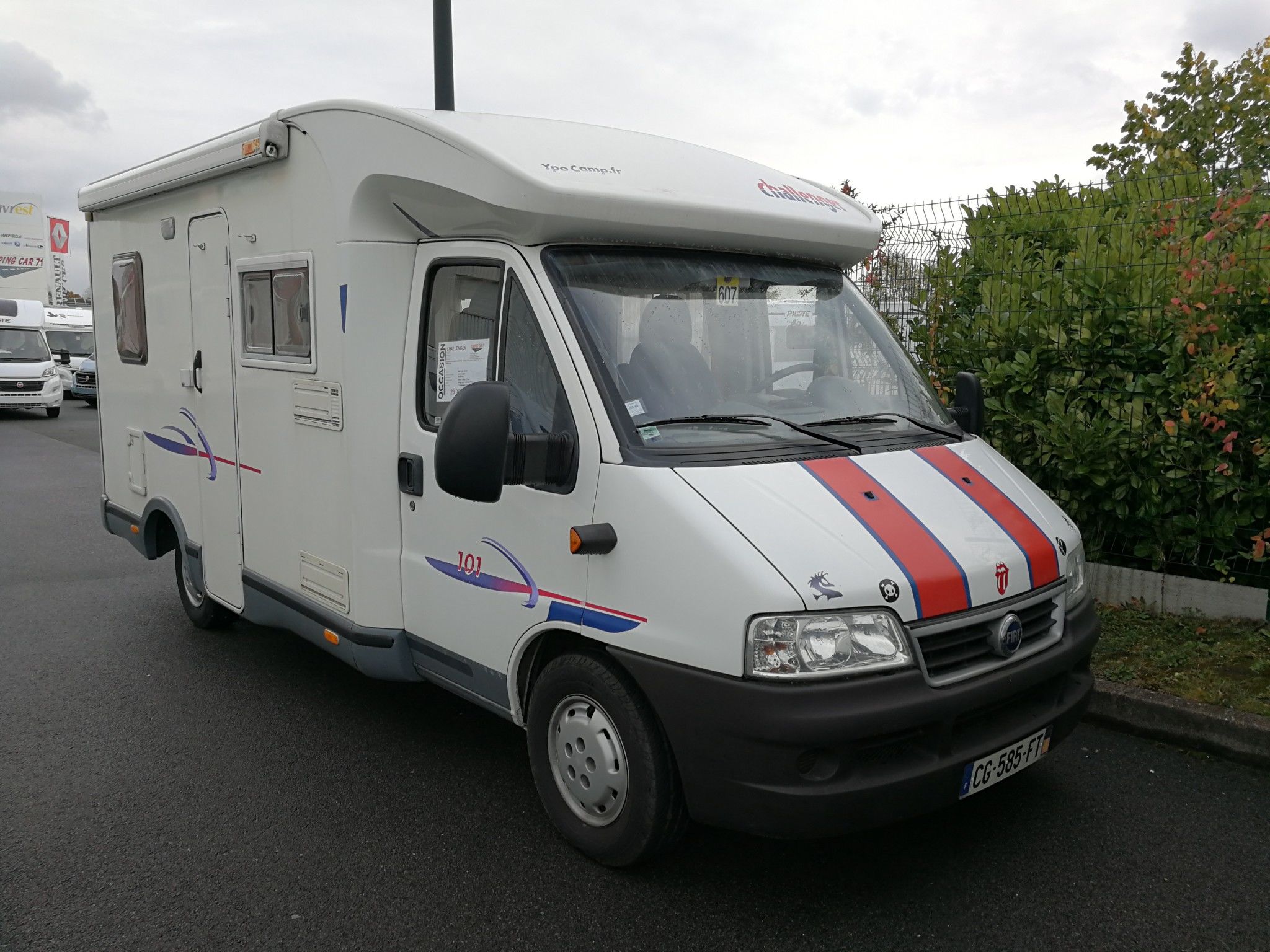 Challenger Occasion Porteur Fiat Jtd Cv Camping Car