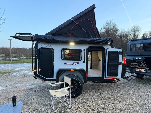 Decamp Caravane Trekking X1 Plus Tout Terrain - – Off Road - 4 saisons - Robuste - Remorque Tout Terrain